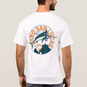 Cabo San Lucas Wasserfischen Segelfisch Vintag T-Shirt (Rückseite)