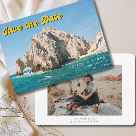 Cabo San Lucas Wedding Mexico Save the Date Einladung