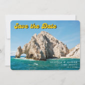 Cabo San Lucas Wedding Mexico Save the Date Einladung (Vorderseite)