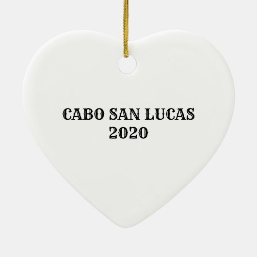 Cabo San Lucas Weihnachtsschmuck mit Datum (Hinten)