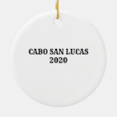 Cabo San Lucas Weihnachtsschmuck mit Datum (Hinten)
