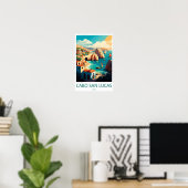 Cabo Sans Lucas Travel Print Wall Art Cabo Sans Lu Poster (Heimbüro)