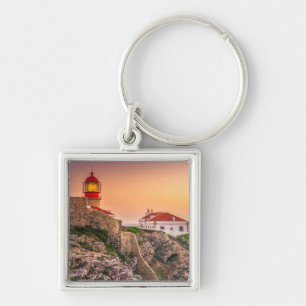 Cabo Sao Vicente am Sonnenuntergang Algarve, Schlüsselanhänger