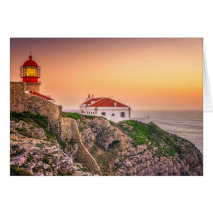 Cabo Sao Vicente bei Sonnenuntergang Algarve, Po