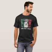 Cabo Sommer Urlaub Palmen Trees mexikanische Flagg T-Shirt (Vorne ganz)