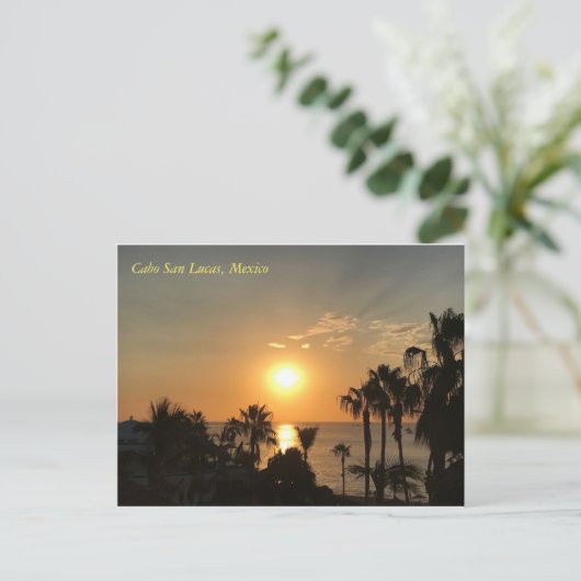 Cabo Sunrise Postkarte (Stehend Vorderseite)