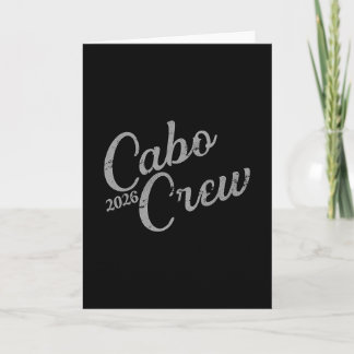 Cabo-Urlaubsgruppe Design 2026 Cabo-Crew Mexiko T Karte
