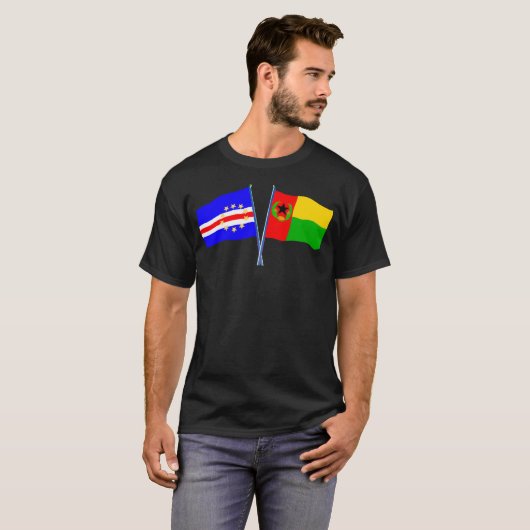 Cabo Verde 2 Flags T - Shirt (Vorne ganz)