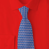 Cabo Verde Flag Brick Pattern Krawatte