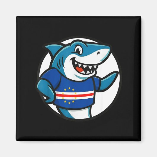 Cabo Verde Flag Hai Lustig Cabo Verdean Magnet (Vorne)