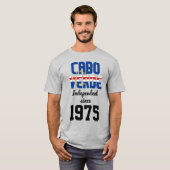 Cabo Verde Flag Independence Celebration T-Shirt (Vorne ganz)