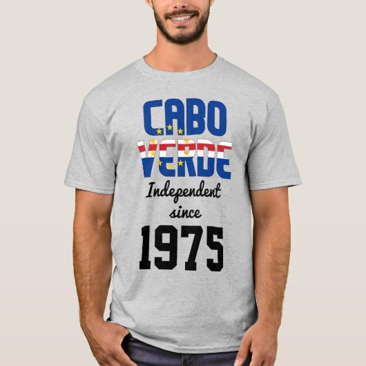 Cabo Verde Flag Independence Celebration T-Shirt (Vorderseite)
