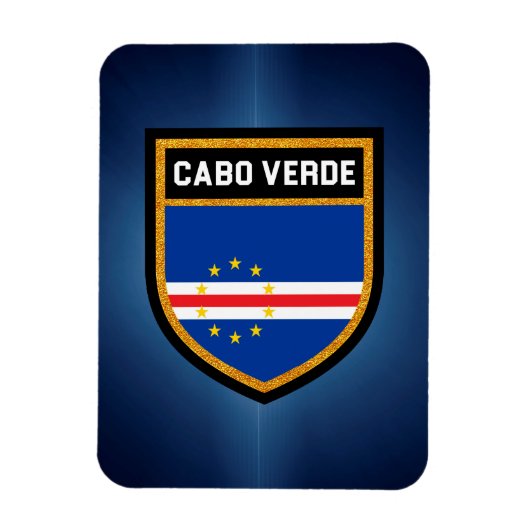 Cabo Verde Flag Magnet (Vertikal)