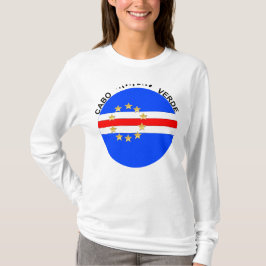 Cabo Verde Islands Round Flag T-Shirt
