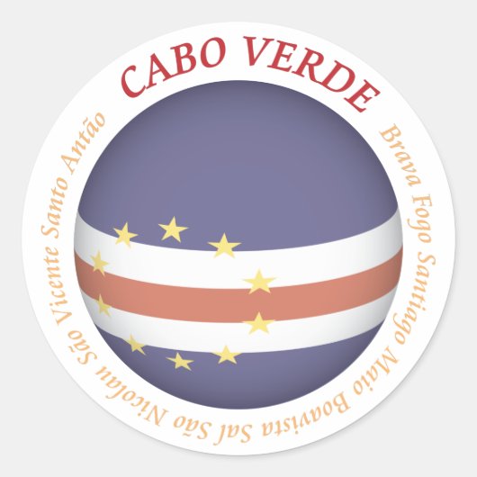 Cabo Verde Sticker (Vorderseite)