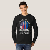 Cabo Verdean American Patriot Grown Flag Humor T-Shirt (Vorne ganz)