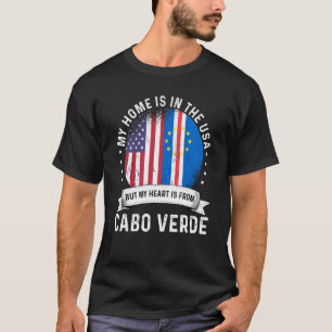 Cabo Verdean American Patriot Grown Proud Zuhause T-Shirt