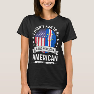 Cabo Verdean American Patriot Grown Spaß Flag T-Shirt
