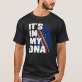 Cabo Verdean It's In My Dna Cape Verde Fingerprint T-Shirt (Vorderseite)