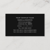 Cabochone bördelt Juwel-Visitenkarten Visitenkarte (Rückseite)