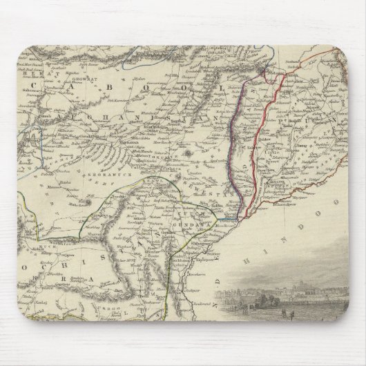 Cabool, Punjab und Belochistan Mousepad (Vorne)