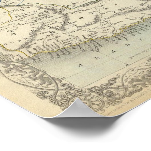 Cabool, Punjab und Belochistan Poster (Ecke)