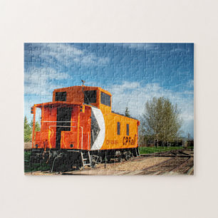 Caboose-Eisenbahnwagen Edmonton Kanada. Puzzle