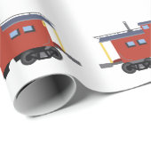 Caboose Geschenkpapier (Rolleneckpunkt)