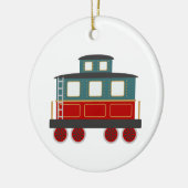 Caboose Keramik Ornament (Links)