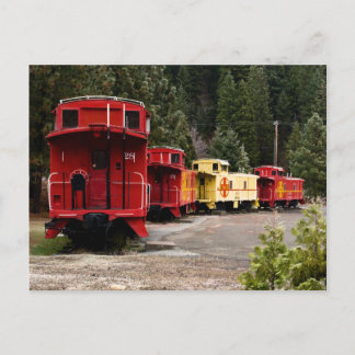 Caboose Line Postcard Postkarte