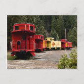 Caboose Line Postcard Postkarte (Vorderseite)