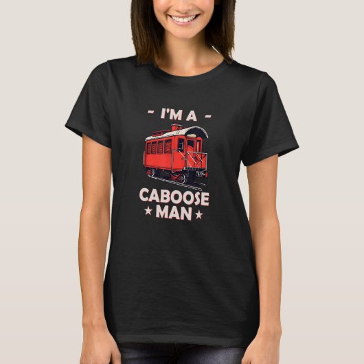 Caboose Man Train Car Modell Hobbyist Ferroequinol T-Shirt (Vorderseite)