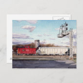 Caboose Postcard Postkarte (Vorne/Hinten)