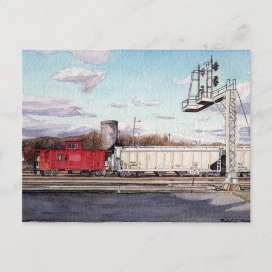 Caboose Postcard Postkarte (Vorderseite)