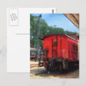 Caboose Postkarte (Vorne/Hinten)