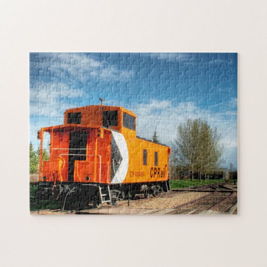 Caboose Railcar Edmonton Kanada. Puzzle (Horizontal)