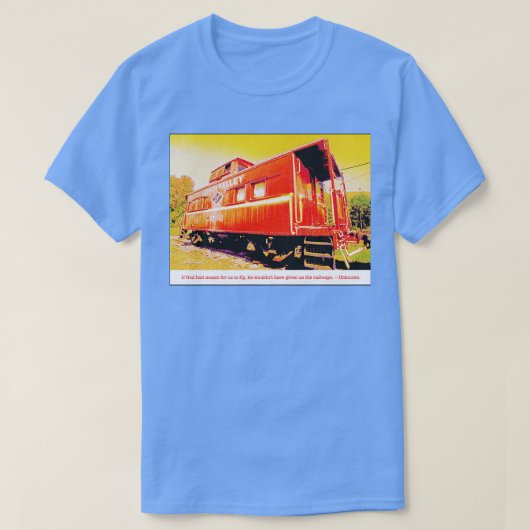 Caboose Rodelbahn mit Aussicht T-Shirt (Design vorne)