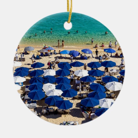 Cabo's Medano Beach, Keramik Keramik Ornament (Vorne)