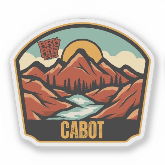 Cabot, Arkansas Aufkleber (Vorderseite)