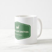 Cabot Cape Breton Kanada Golf Zielort Kaffeetasse (VorderseiteRechts)