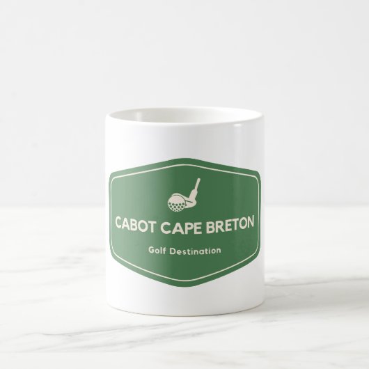 Cabot Cape Breton Kanada Golf Zielort Kaffeetasse (Mittel)