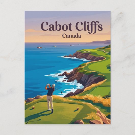 Cabot Cliffs Kanada Postkarte (Vorderseite)