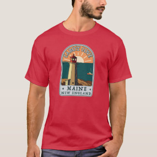 Cabot Cove Light House Vintager Aufkleber T-Shirt