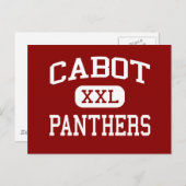 Cabot - Panthers - Hochschule - Cabot Arkansas Postkarte (Vorne/Hinten)
