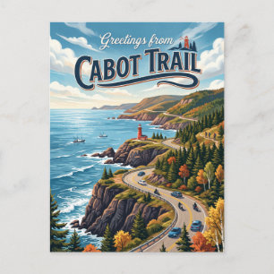 Cabot Trail Kanada Postkarte