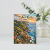 Cabot Trail Kanada Postkarte (Stehend Vorderseite)