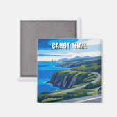 Cabot Trail Nova Scotia Kanada Reise Magnet (Vorderseite/Rückseite)