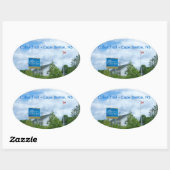 Cabot Trail Ovaler Aufkleber (Blatt)