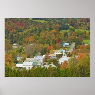 Cabot, Vermont im Herbst. Nordost-Königreich. Poster