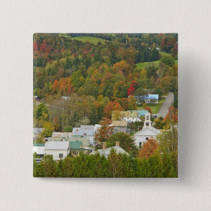 Cabot, Vermont im Herbst. Northeast Kingdom. Button